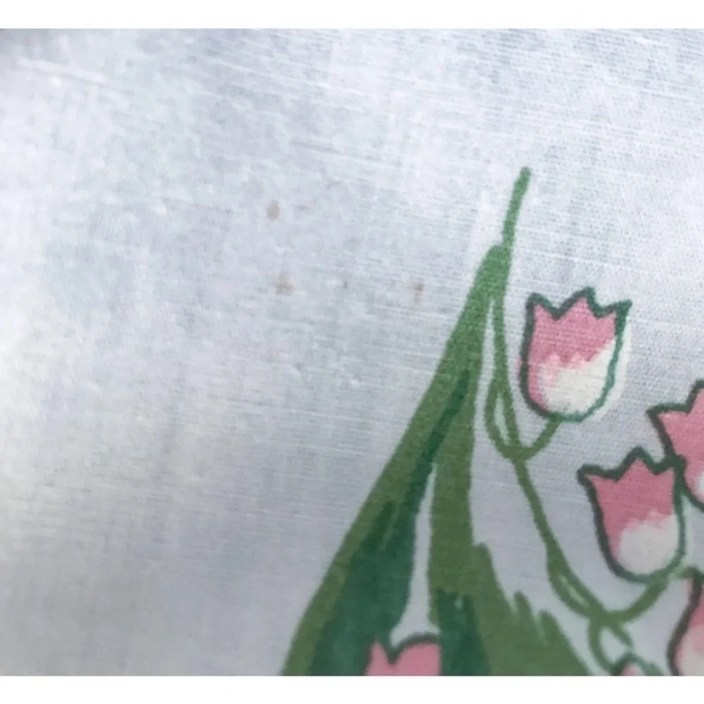 Vintage Diane Von Furstenberg Leacock Lily Of The Valley Floral Tablecloth